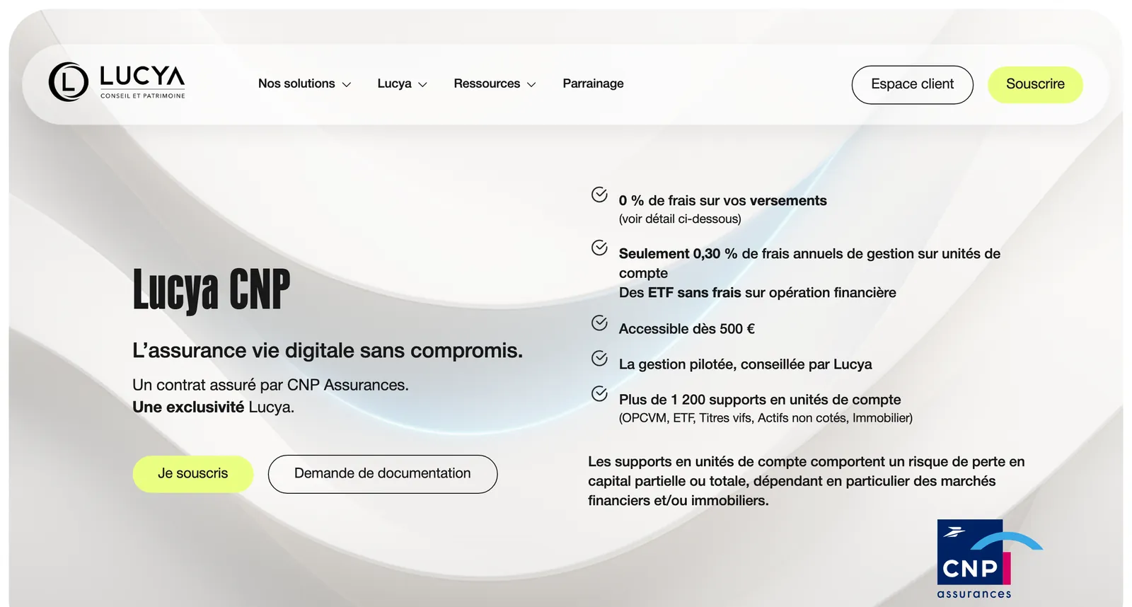 Site de Lucya : « Lucya CNP »