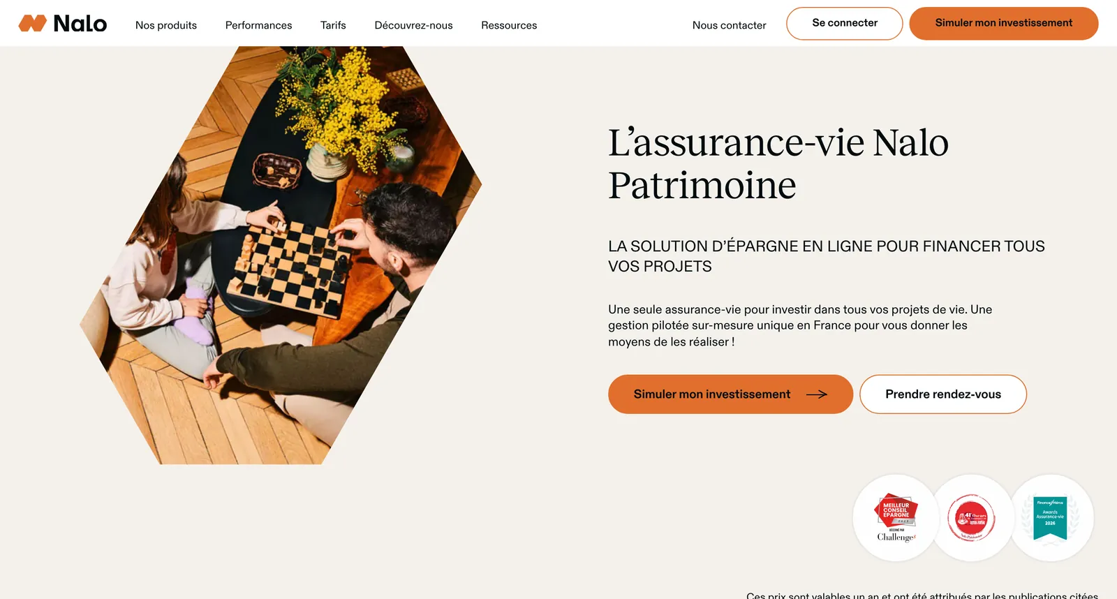 Site de Nalo : « L’assurance-vie Nalo Patrimoine »