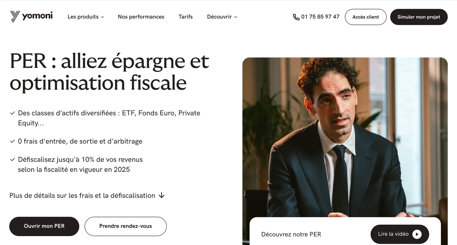 Site de Yomoni : « PER : alliez épargne et optimisation fiscale »